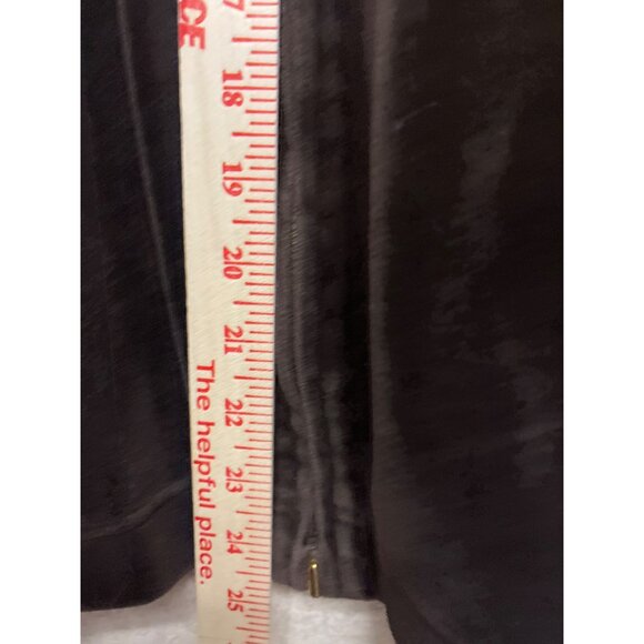 Ralph Lauren Women's Track Jacket Brown Velour Full Zip Long Sleeve Size Large - Picture 7 of 9